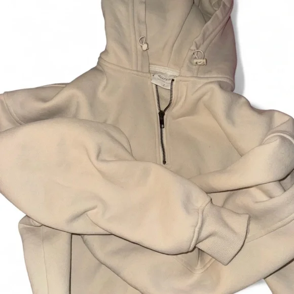 AllFenix Cream Cropped Hoodie - Picture 4 of 6